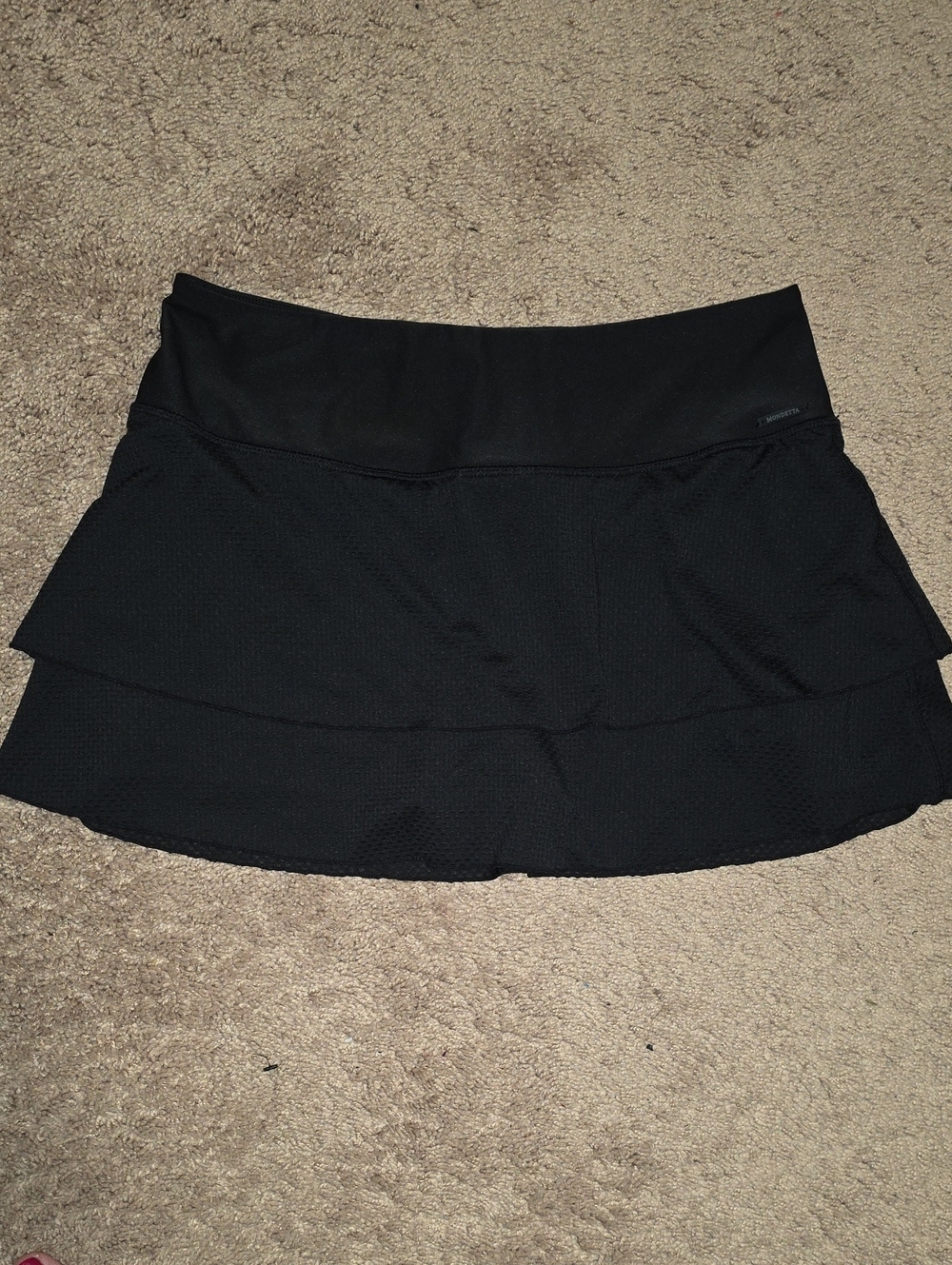 Mondetta Black Tiered Active Skort